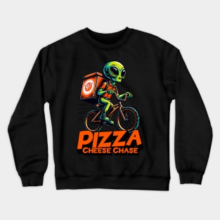 PIZZA CHEESE CHASE Crewneck Sweatshirt